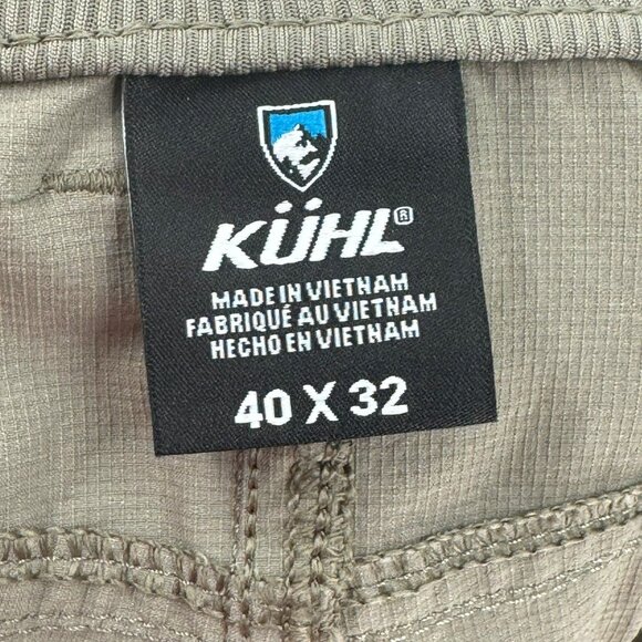 Kuhl Deceptr Lightweight Mens Pants 40x31 Quick-Dry Durable Outdoor Wear Beige - Picture 6 of 11
